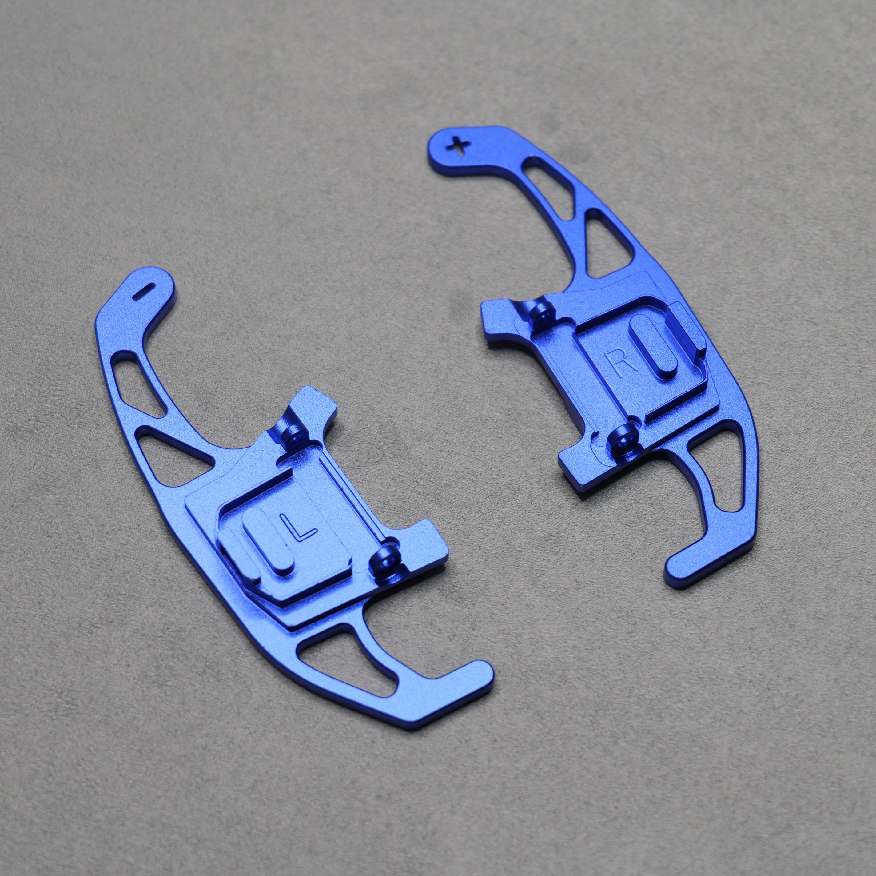Blue Alloy Extended Gear Shifter Paddles for Volkswagen VW Golf MK7 7.5 GTI GTD R TSI DSG