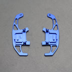 Blue Alloy Extended Gear Shifter Paddles for Volkswagen VW Golf MK7 7.5 GTI GTD R TSI DSG