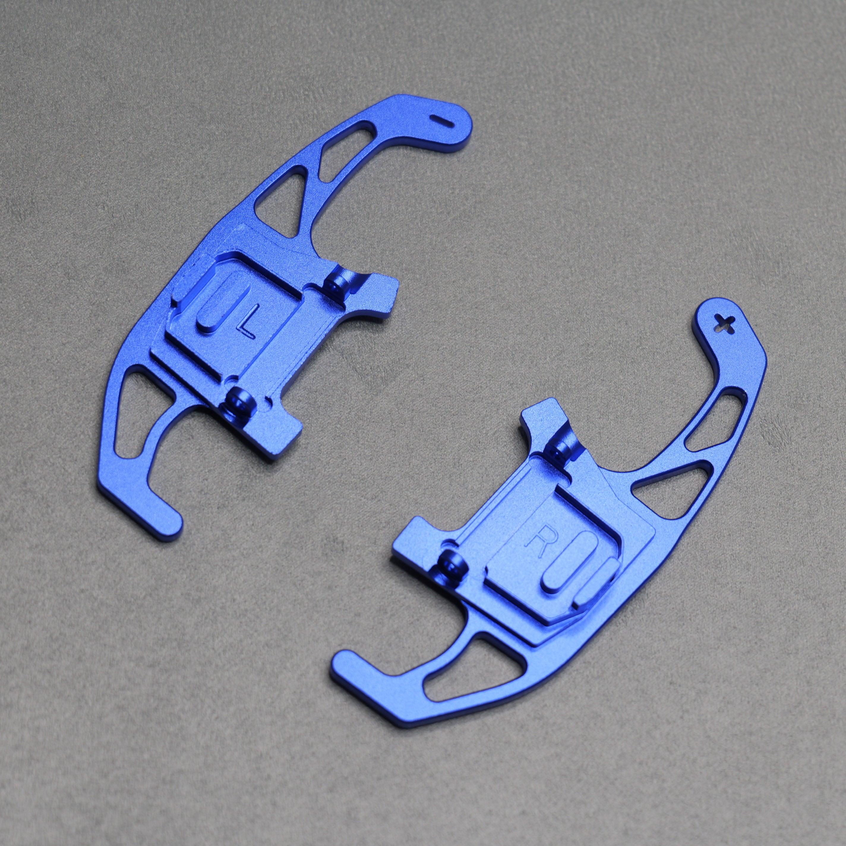 Blue Alloy Extended Gear Shifter Paddles for Volkswagen VW Golf MK7 7.5 GTI GTD R TSI DSG