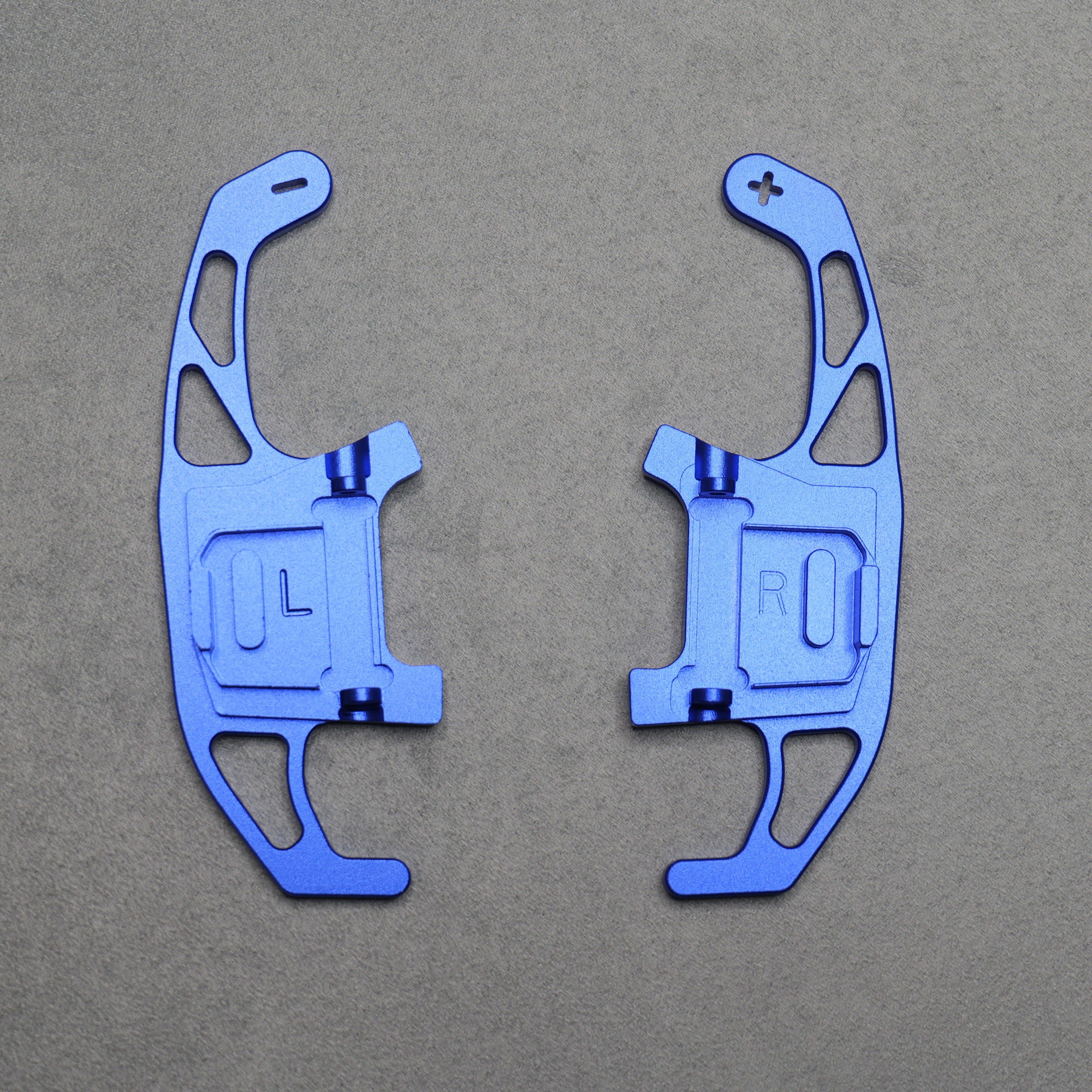Blue Alloy Extended Gear Shifter Paddles for Volkswagen VW Golf MK7 7.5 GTI GTD R TSI DSG