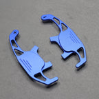 Blue Alloy Extended Gear Shifter Paddles for Volkswagen VW Golf MK7 7.5 GTI GTD R TSI DSG