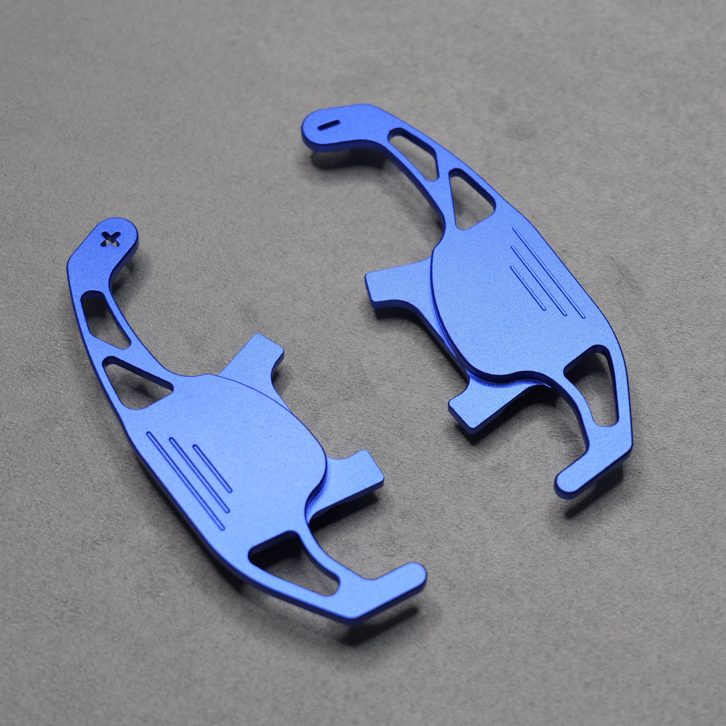 Blue Alloy Extended Gear Shifter Paddles for Volkswagen VW Golf MK7 7.5 GTI GTD R TSI DSG