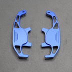 Blue Alloy Extended Gear Shifter Paddles for Volkswagen VW Golf MK7 7.5 GTI GTD R TSI DSG