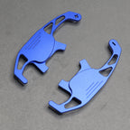 Blue Alloy Extended Gear Shifter Paddles for Volkswagen VW Golf MK7 7.5 GTI GTD R TSI DSG