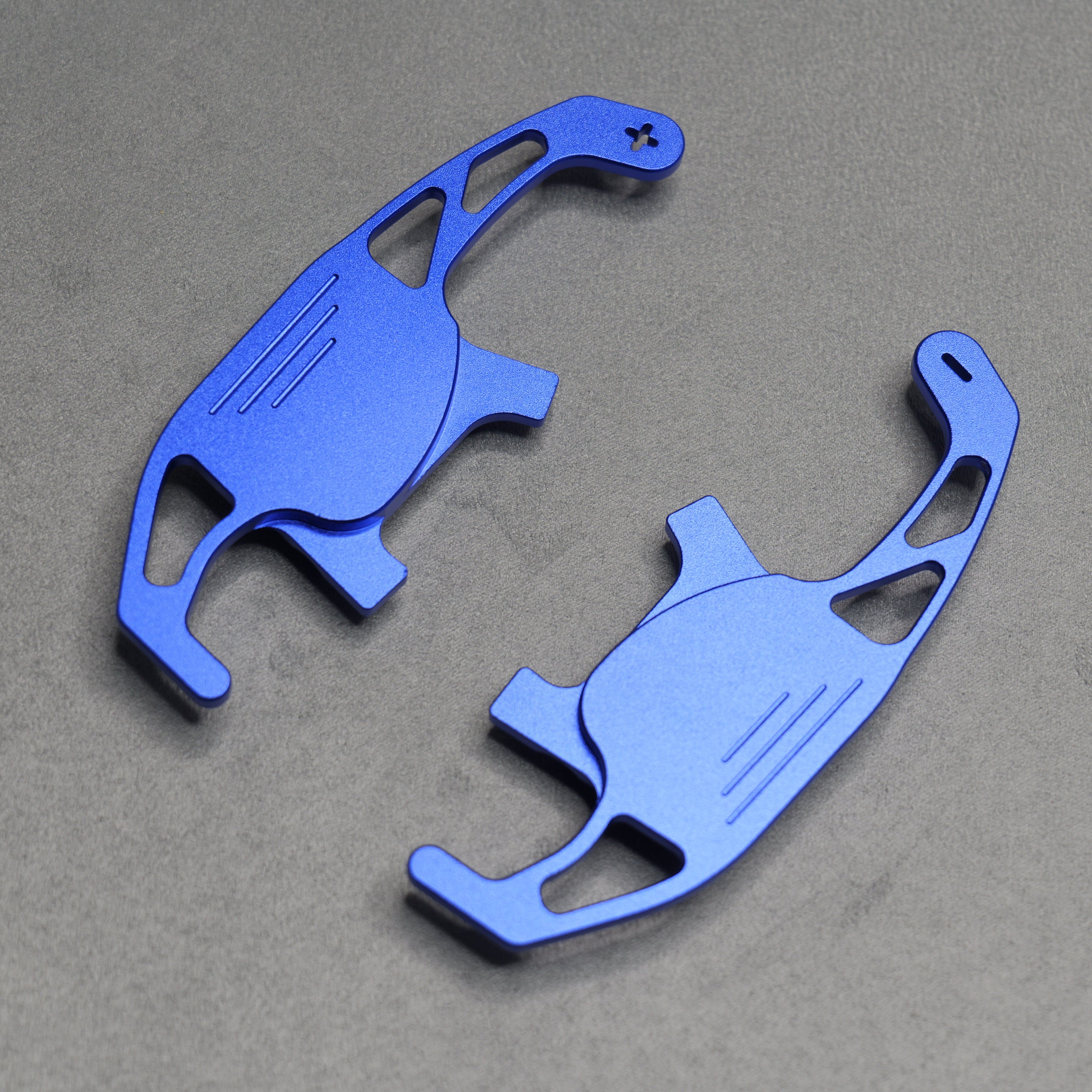 Blue Alloy Extended Gear Shifter Paddles for Volkswagen VW Golf MK7 7.5 GTI GTD R TSI DSG