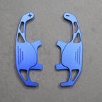 Blue Alloy Extended Gear Shifter Paddles for Volkswagen VW Golf MK7 7.5 GTI GTD R TSI DSG