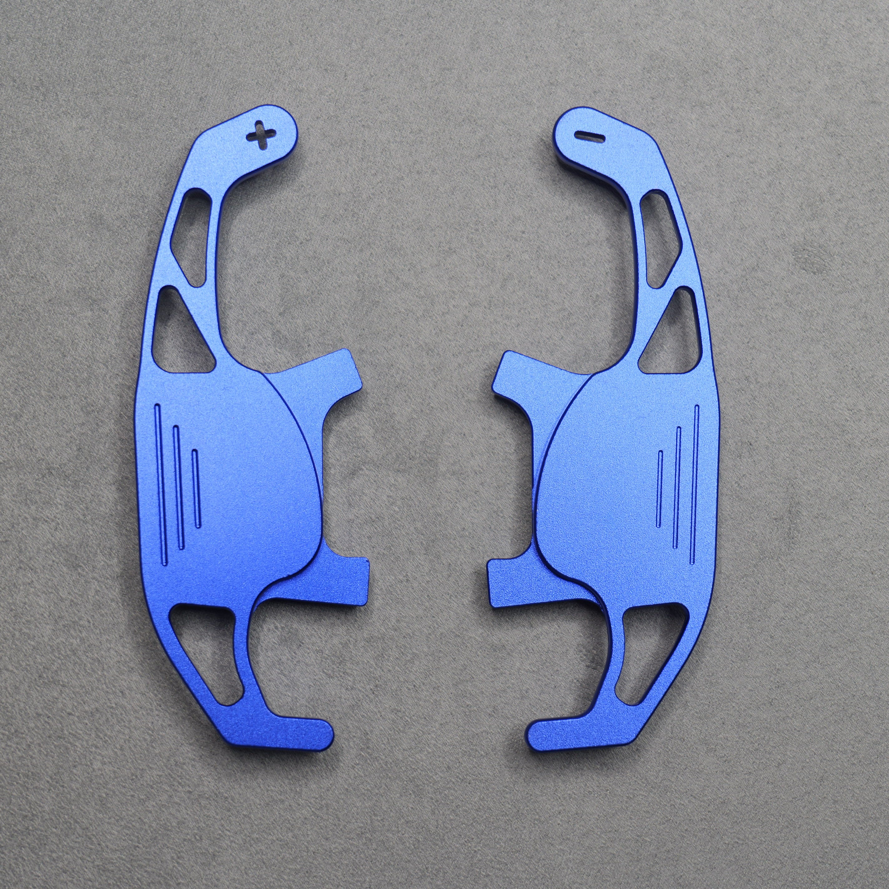 Blue Alloy Extended Gear Shifter Paddles for Volkswagen VW Golf MK7 7.5 GTI GTD R TSI DSG