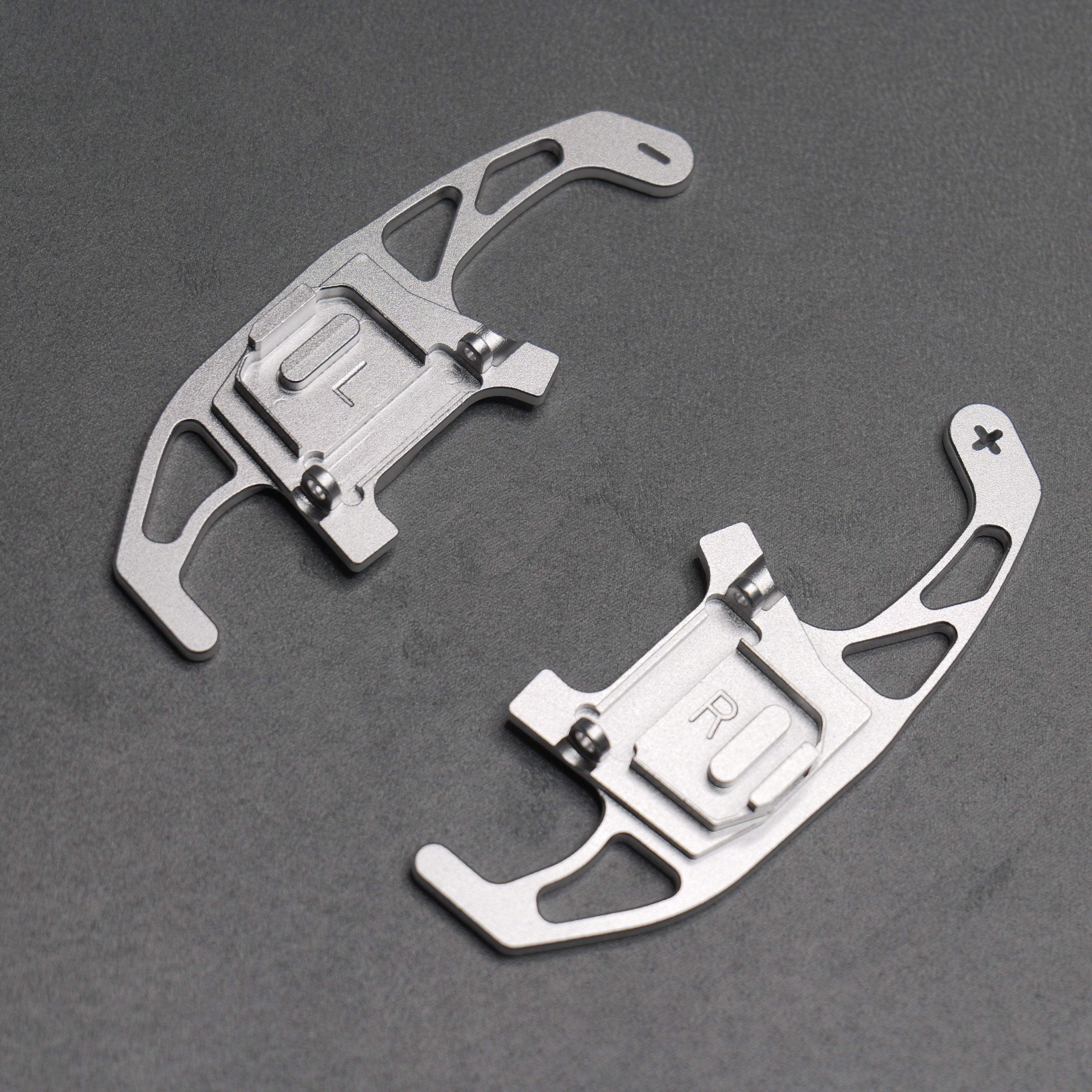 Silver Alloy Extended Gear Shifter Paddles for Volkswagen VW Golf MK7 7.5 GTI GTD R TSI DSG