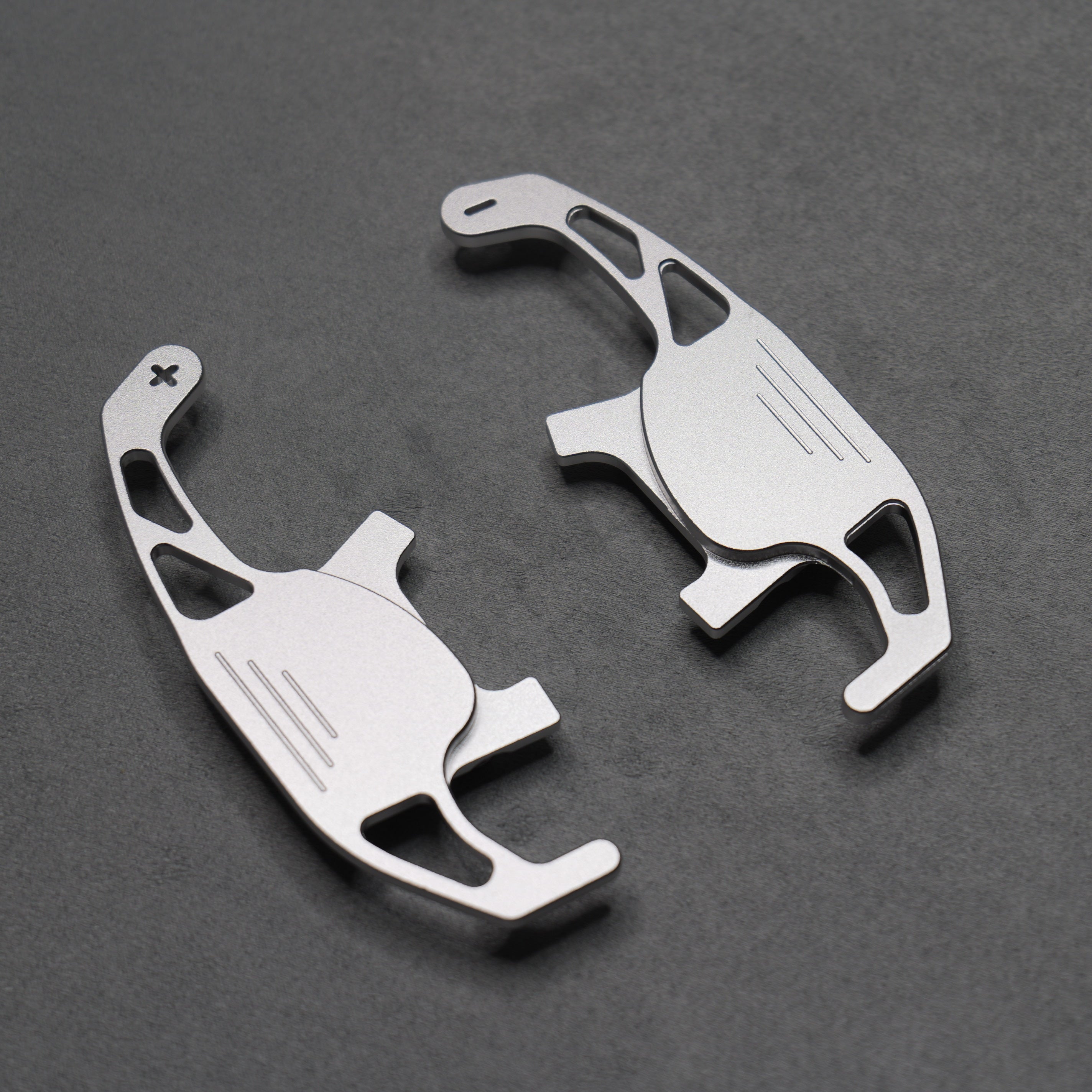 Silver Alloy Extended Gear Shifter Paddles for Volkswagen VW Golf MK7 7.5 GTI GTD R TSI DSG
