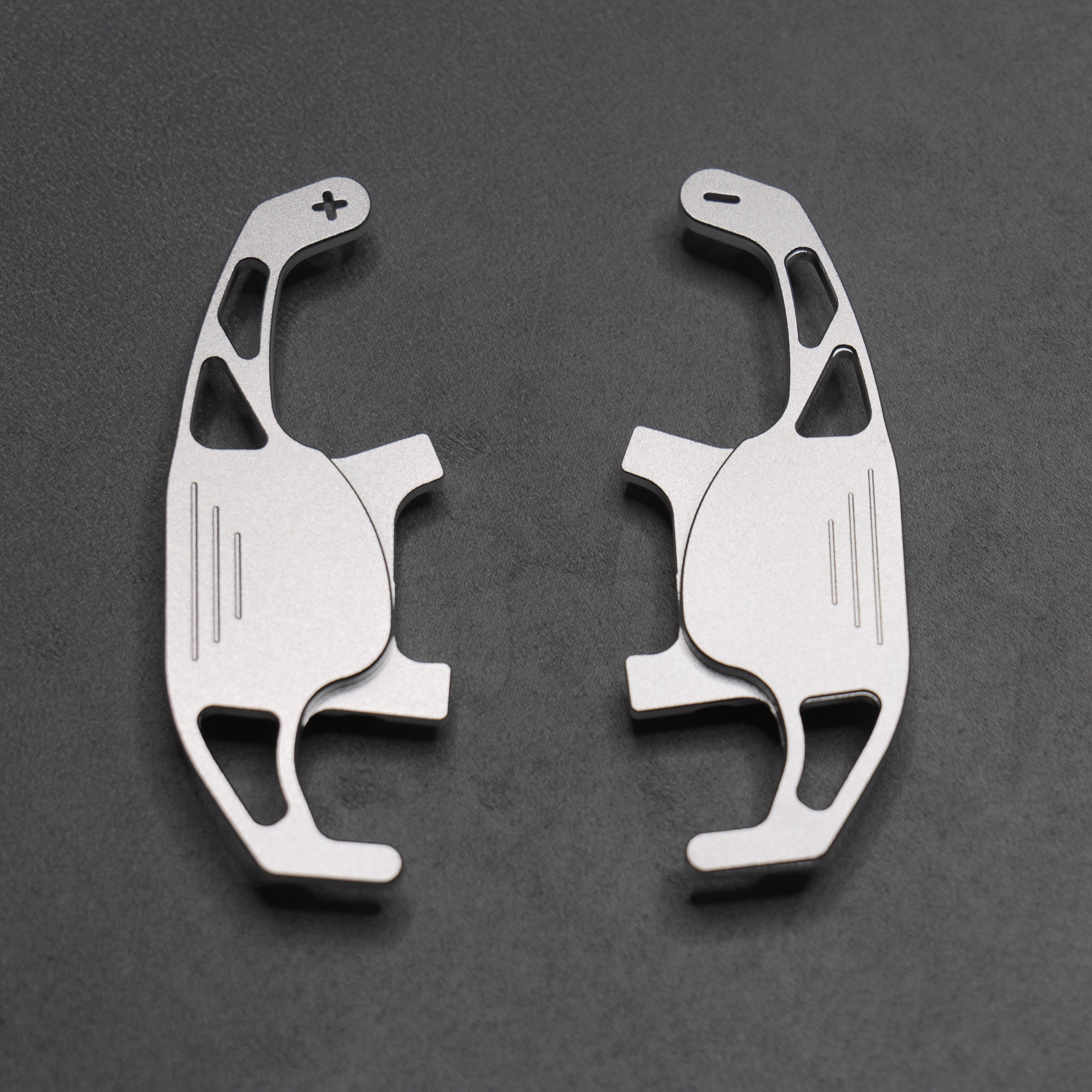 Silver Alloy Extended Gear Shifter Paddles for Volkswagen VW Golf MK7 7.5 GTI GTD R TSI DSG