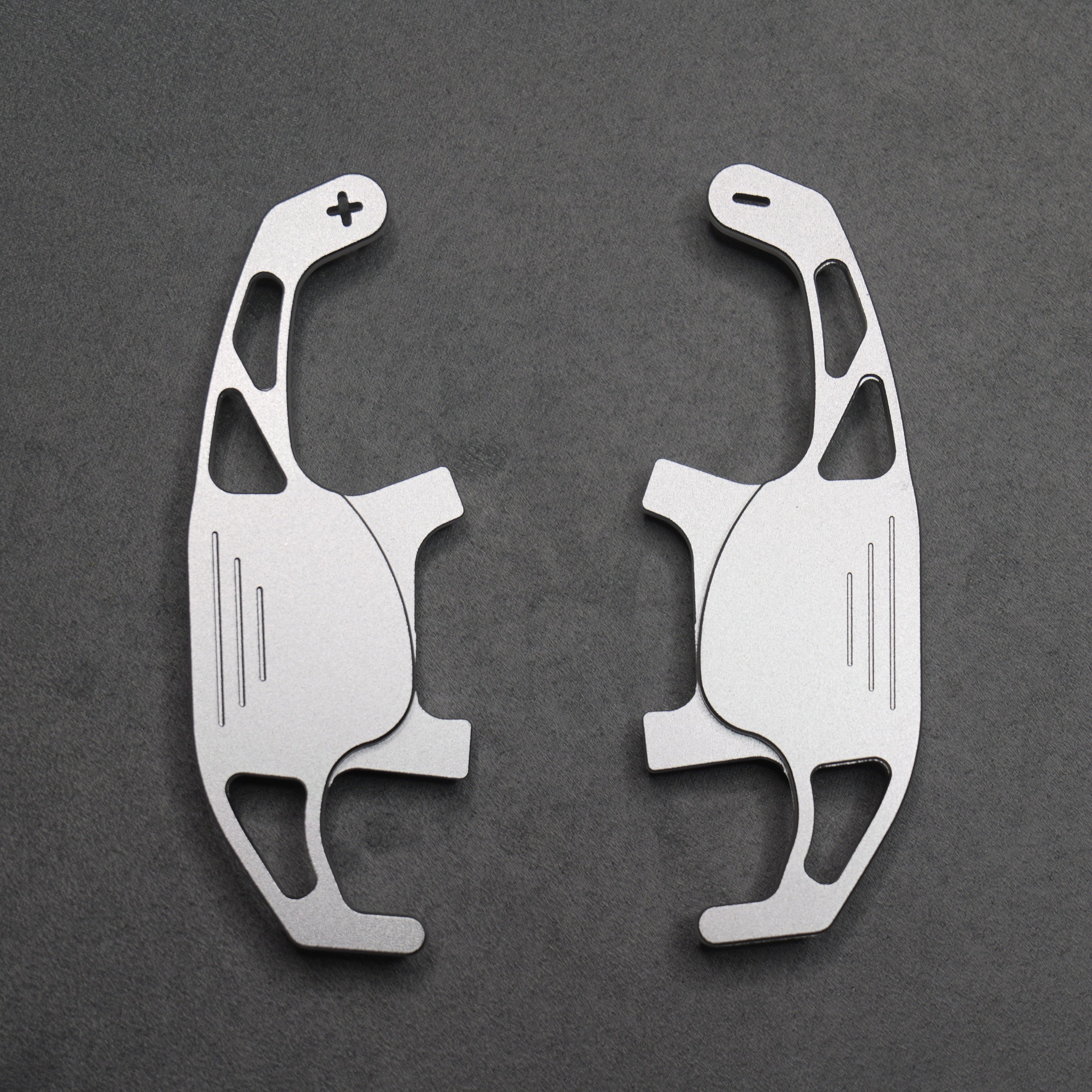 Silver Alloy Extended Gear Shifter Paddles for Volkswagen VW Golf MK7 7.5 GTI GTD R TSI DSG