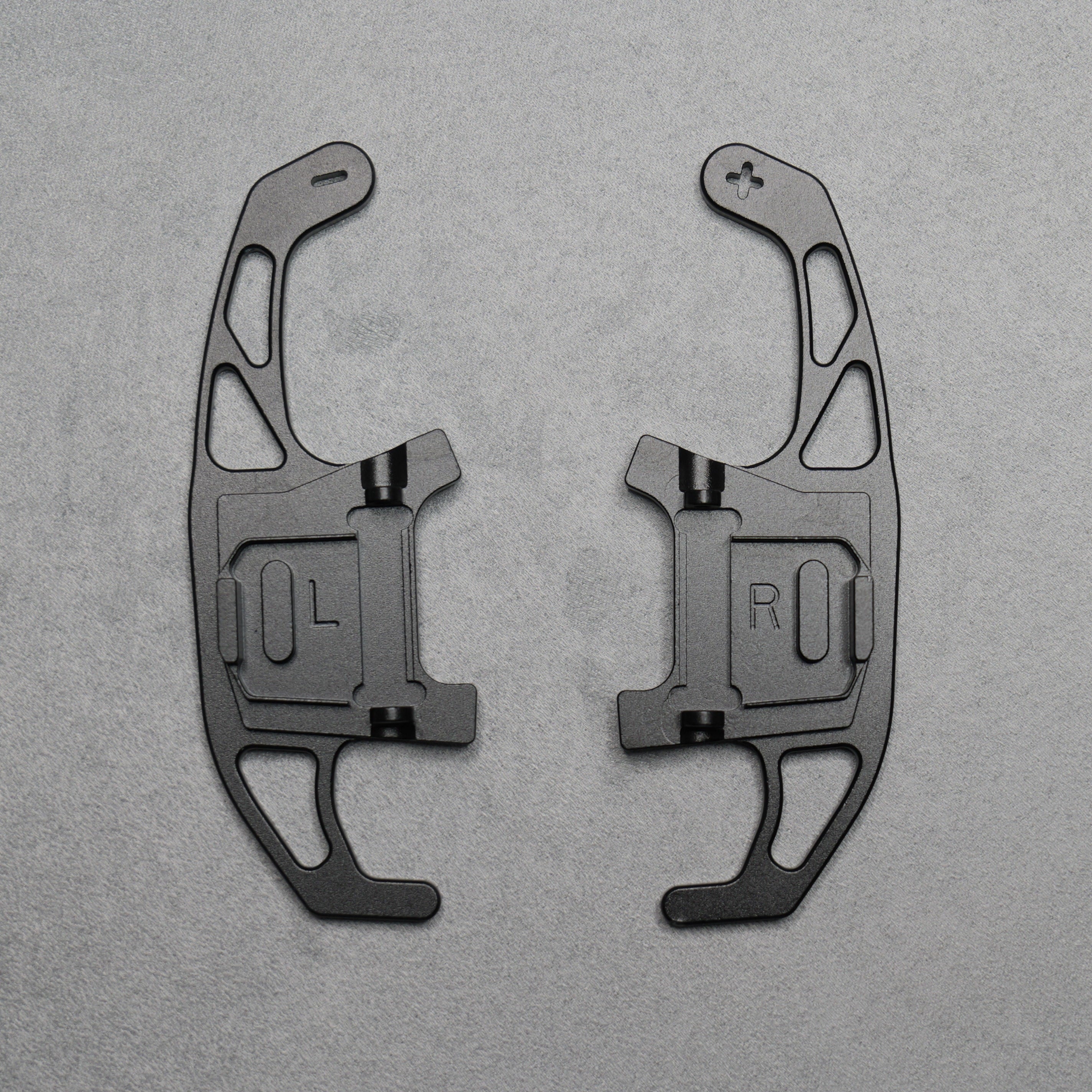 Black Alloy Extended Gear Shifter Paddles for Volkswagen VW Golf MK7 7.5 GTI GTD R TSI DSG