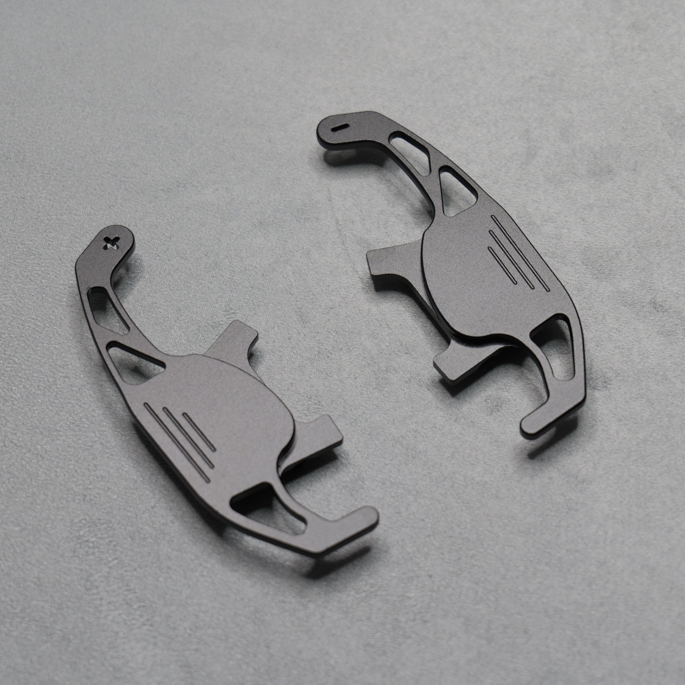 Black Alloy Extended Gear Shifter Paddles for Volkswagen VW Golf MK7 7.5 GTI GTD R TSI DSG