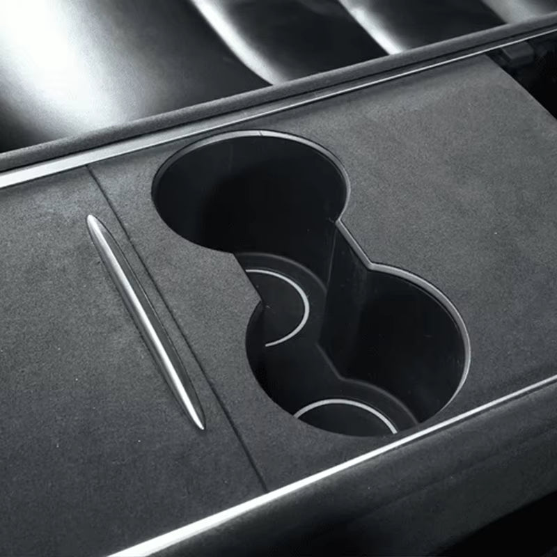 Alcantara Suede Centre Console Protector for Tesla Model 3 Y Juniper Highland - Interior Styling | Carbon Kings