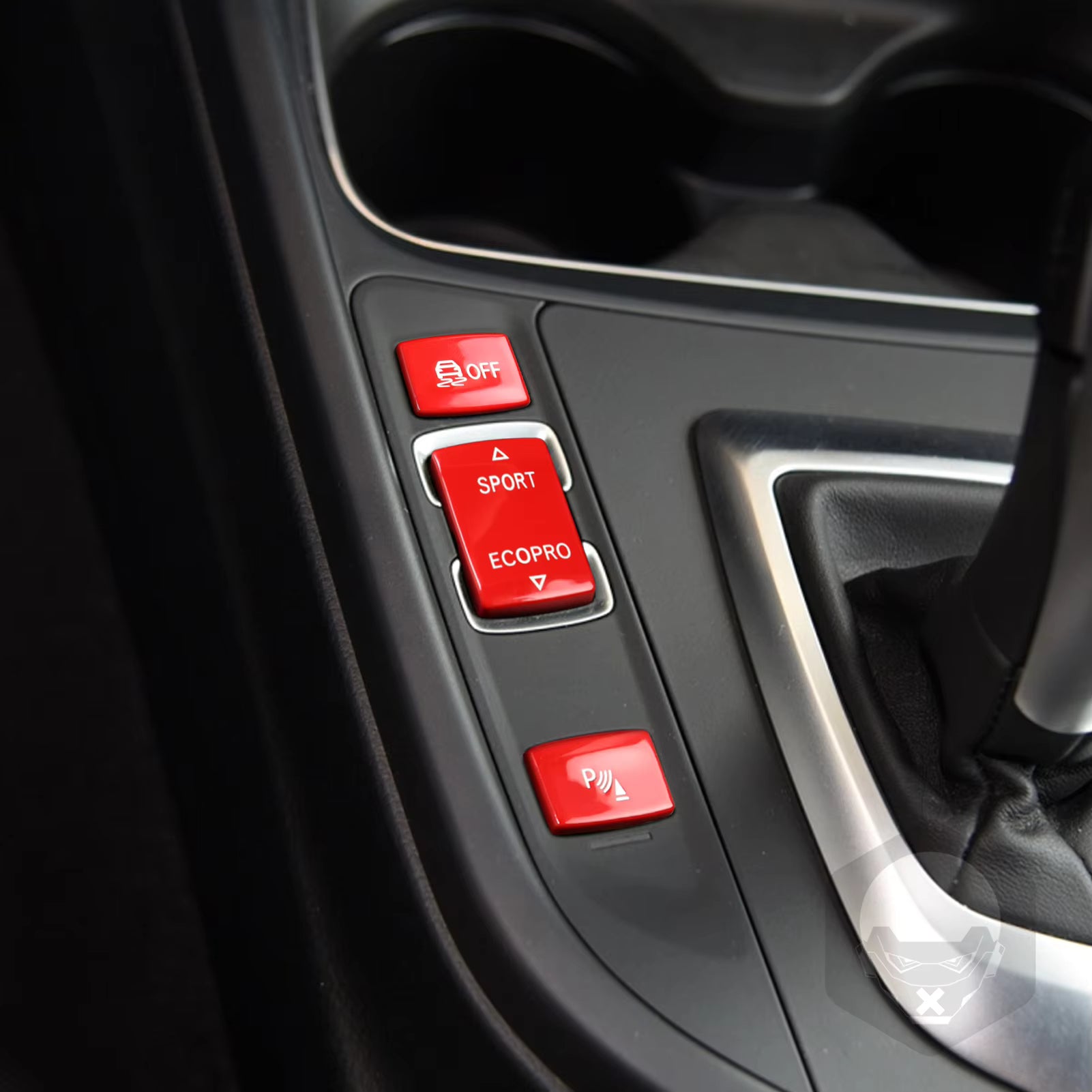 Red Sport Eco Pro DSC Parking Centre Console Buttons for BMW F20 F22 F30 F32 F33 F36