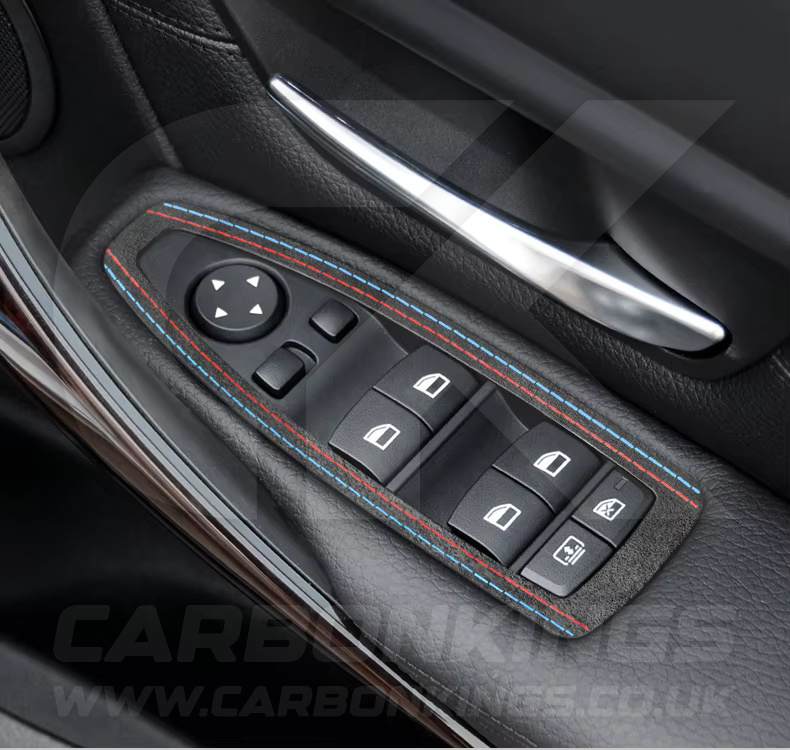 BMW Alcantara Window Switch Covers 1 3 4 Series F20 F30 F34 M135i M140i M335i M435i