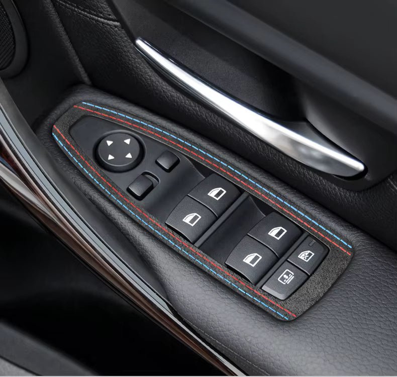 Alcantara Window Switch Covers for BMW 1 3 4 Series F20 F30 F34 M135i M140i M335i M435i - Interior Styling | Carbon Kings