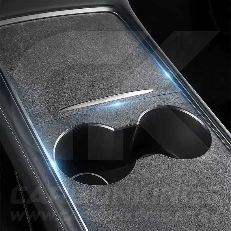 Tesla Model 3 Y Alcantara Suede Centre Console Protector Juniper Highland