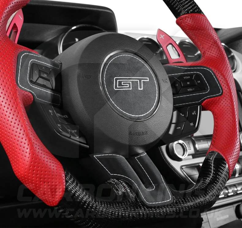 Ford Mustang GT Genuine Alcantara Steering Wheel Sticker S550 Mach 1 V8 GT350