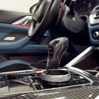 Carbon Fibre Gear Knob Cover Trim for BMW G80 M3 G82 M4 G87 M2 - Interior Styling | Carbon Kings