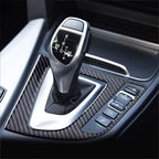 Carbon Fibre Gear Knob Surround Trim for BMW 3 4 Series F30 F34 F32 F33 335i 435i - Interior Styling | Carbon Kings