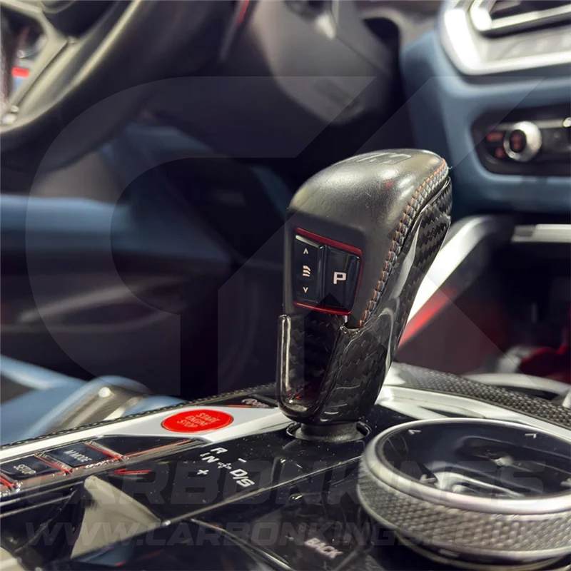 Genuine Carbon Fibre Gear Knob Cover Trim for BMW G80 M3 G82 M4 G87 M2
