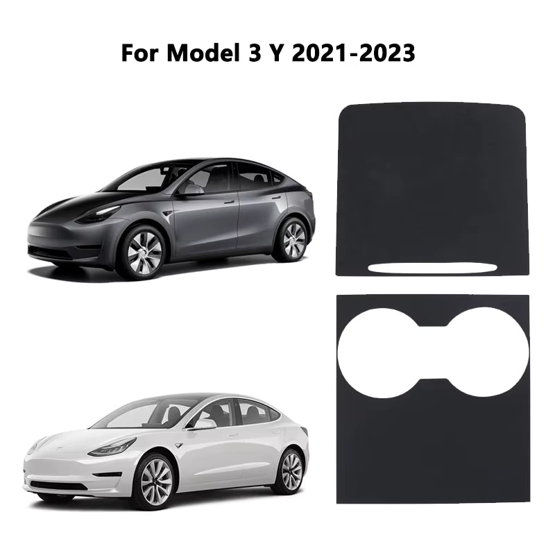 Alcantara Suede Centre Console Protector for Tesla Model 3 Y Juniper Highland - Interior Styling | Carbon Kings