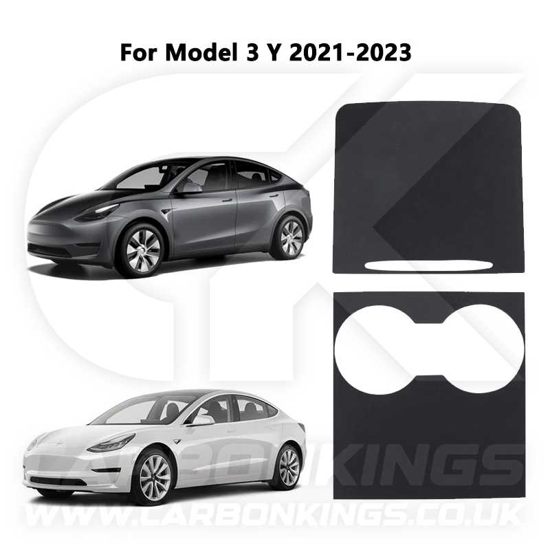 Tesla Model 3 Y Alcantara Suede Centre Console Protector Juniper Highland
