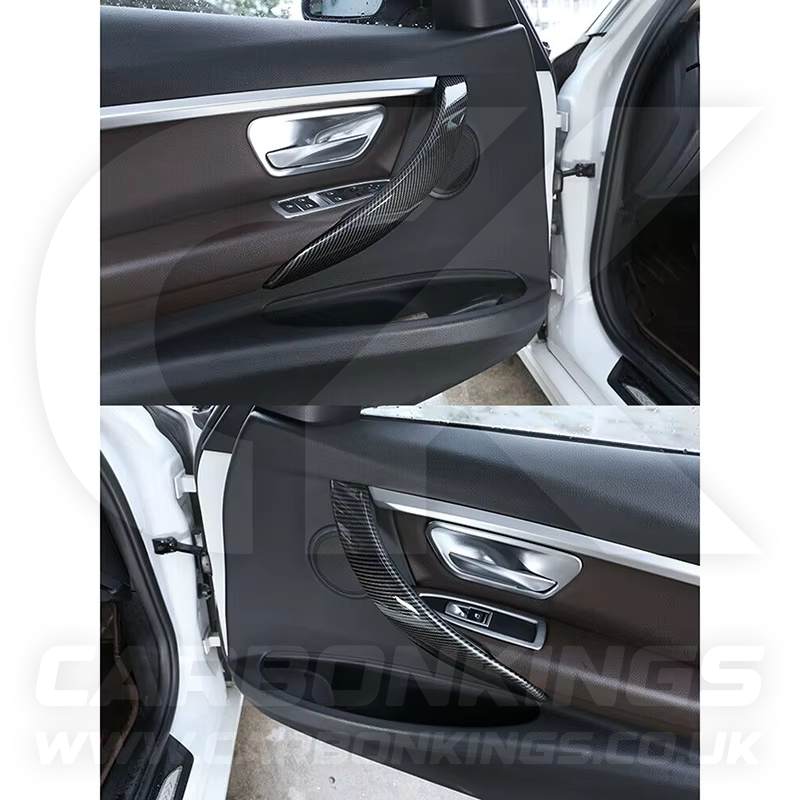 Carbon Fibre Style Door Handle Covers BMW 3 4 Series F30 F31 F34 F32 F33 F36