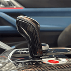 Carbon Fibre Gear Knob Cover Trim for BMW G80 M3 G82 M4 G87 M2 - Interior Styling | Carbon Kings