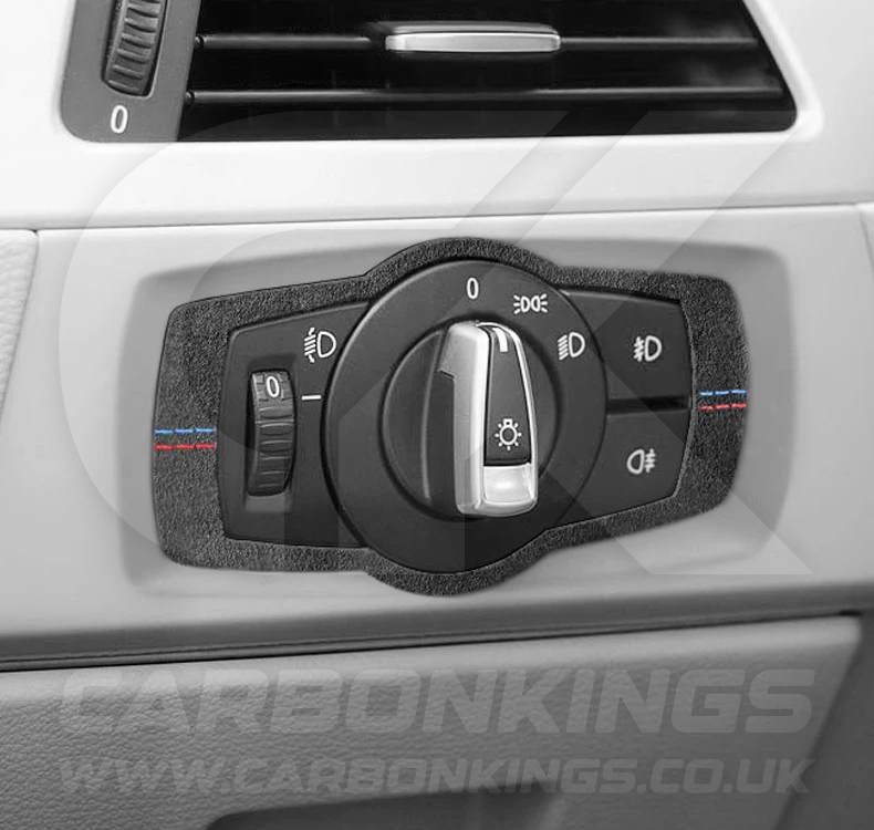 BMW Alcantara Stitched Headlight Switch Trim M3 3 Series E90 E91 E92 E93 4.0 V8