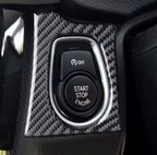 Carbon Fibre Style Start Stop Button Surround for BMW 2 3 Series F20 F30 F34 F32 F80 M3 - Interior Styling | Carbon Kings