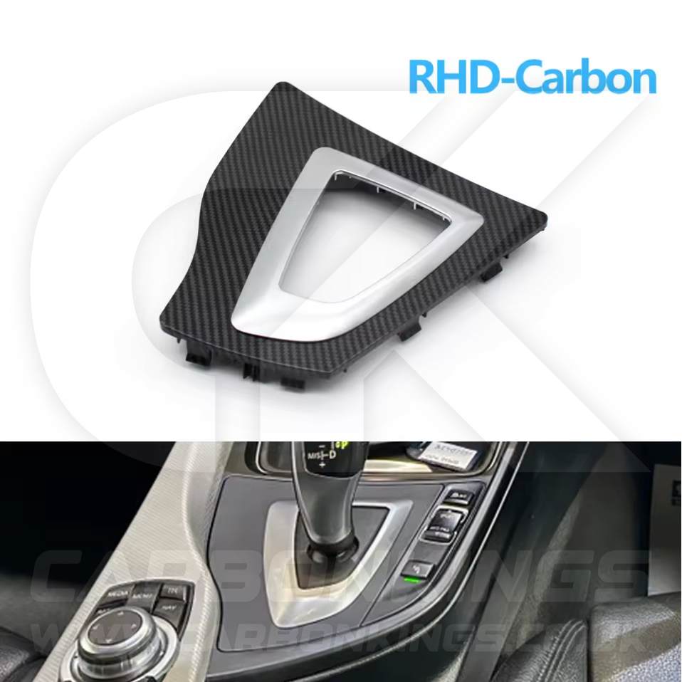 Carbon Fibre Style Gear Knob Surround BMW 3 4 Series F30 F31 F34 F35 F32 F33