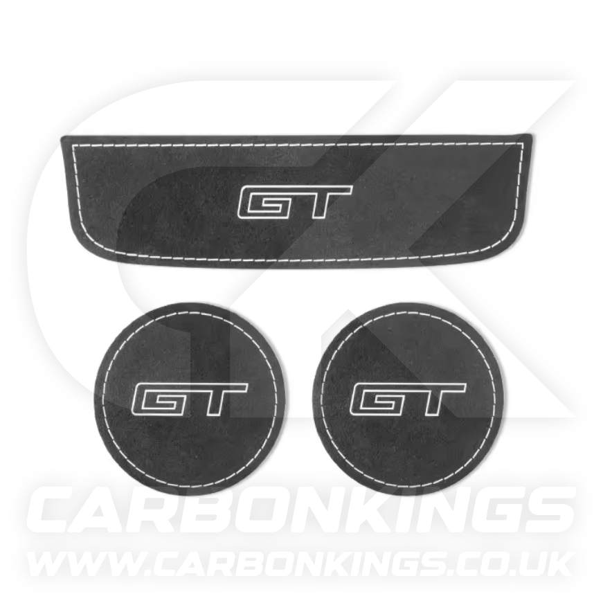 Ford Mustang GT Genuine Alcantara Cup Holder Storage Covers S550 Mach 1 V8 GT350
