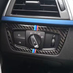 Carbon Fibre M Stripe Headlight Switch Trim for BMW F30 F34 F80 M3 F82 M4 M5 F87 M2 - Interior Styling | Carbon Kings