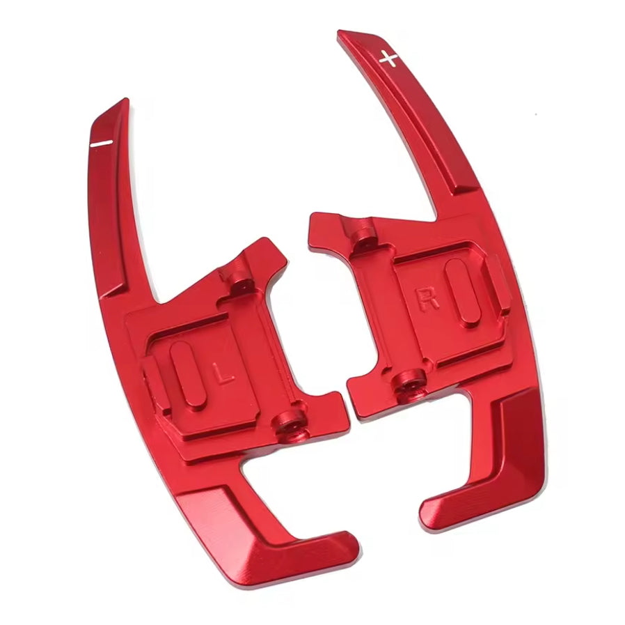 Red Alloy Extended Gear Shifter Paddles for Volkswagen VW Golf MK7 7.5 GTI GTD R TSI DSG