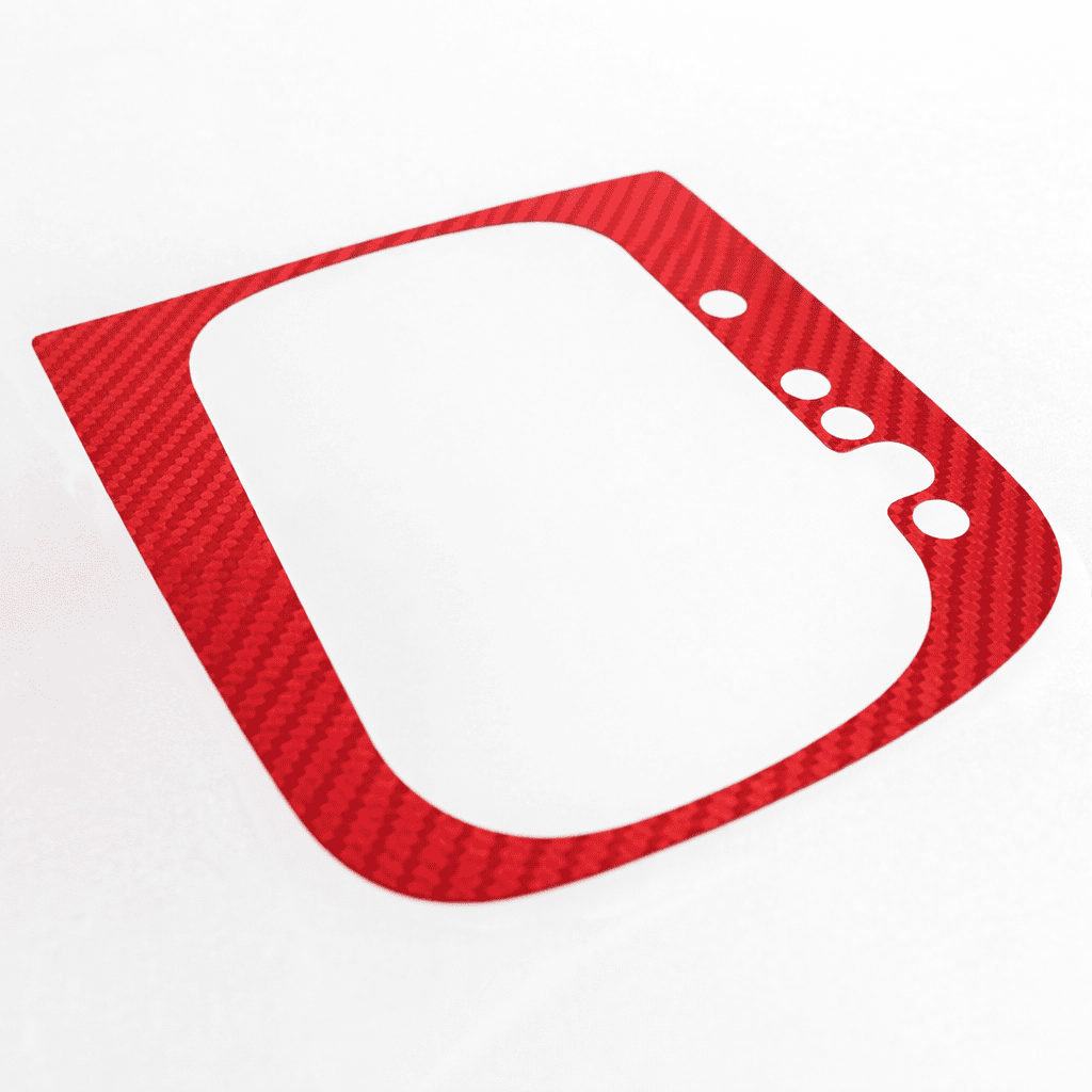 Red Carbon Fibre DSG Gear Knob Sticker for Volkswagen Golf R32 GTI GTD Scirocco MK5 MK6
