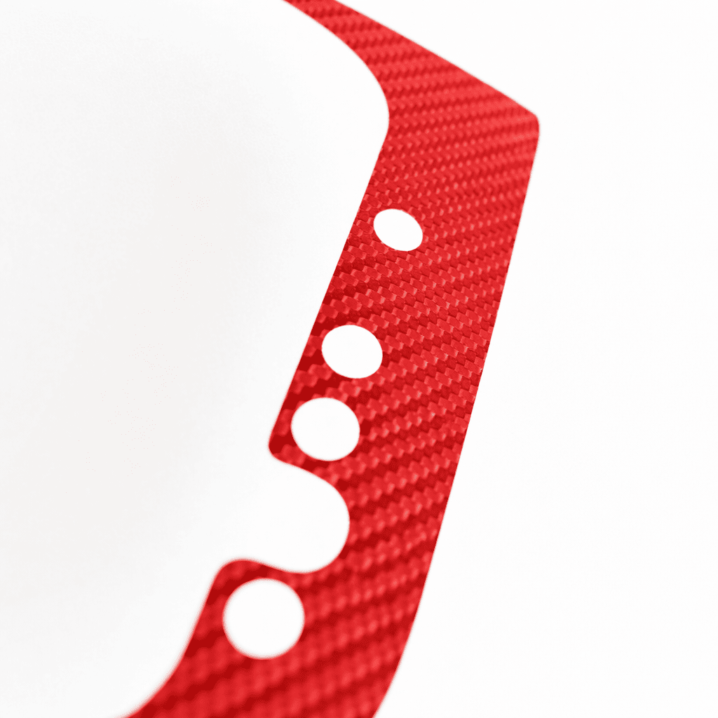 Red Carbon Fibre DSG Gear Knob Sticker for Volkswagen Golf R32 GTI GTD Scirocco MK5 MK6