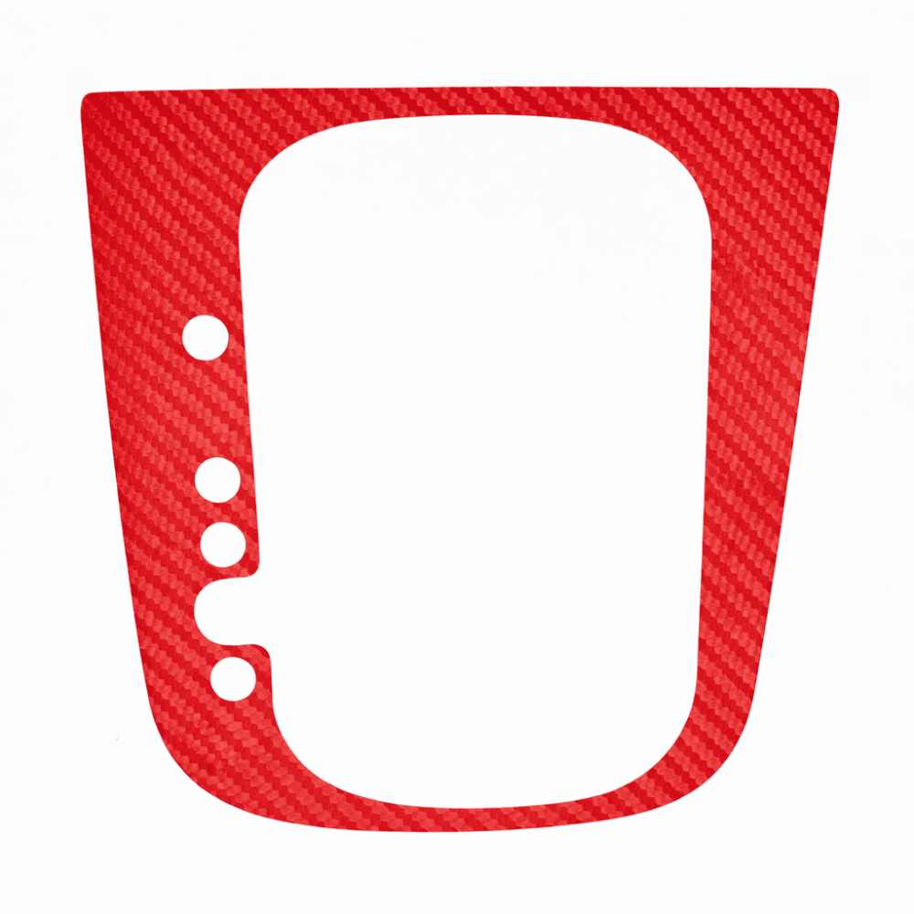 Red Carbon Fibre DSG Gear Knob Sticker for Volkswagen Golf R32 GTI GTD Scirocco MK5 MK6