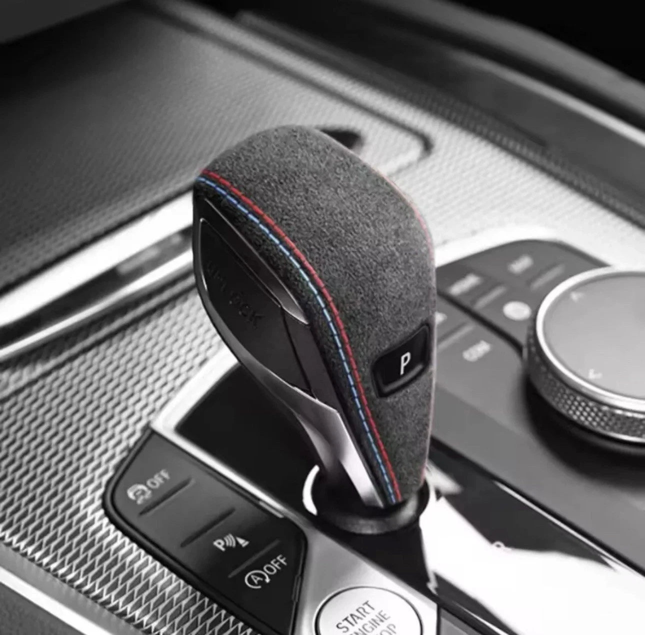 Alcantara Gear Shift Knob Cover for BMW 2 3 4 Series G22 G23 G26 Z4 G29 X3 X4 G01 G02