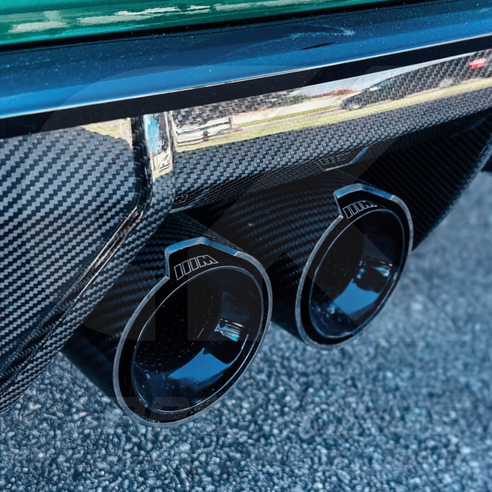 BMW M Performance Carbon Fibre Black Exhaust Tips for G80 G81 G82 G83 M3 M4